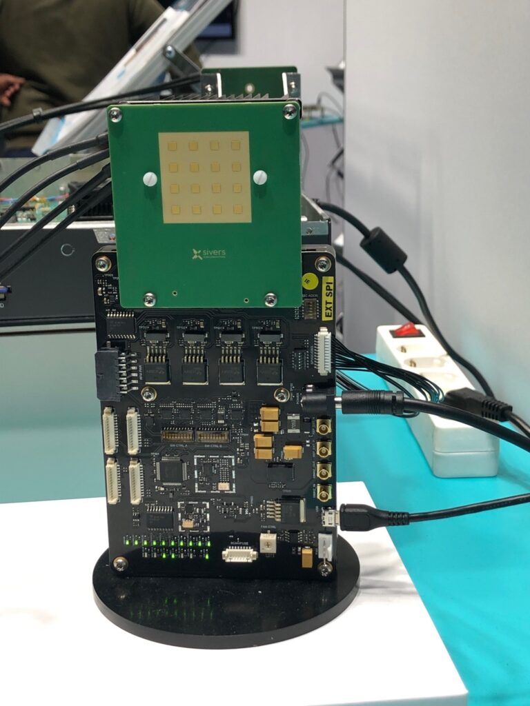 Figure 7. Part of the solutions: Sivers evaluation kit EVK02004 with module BFM02801